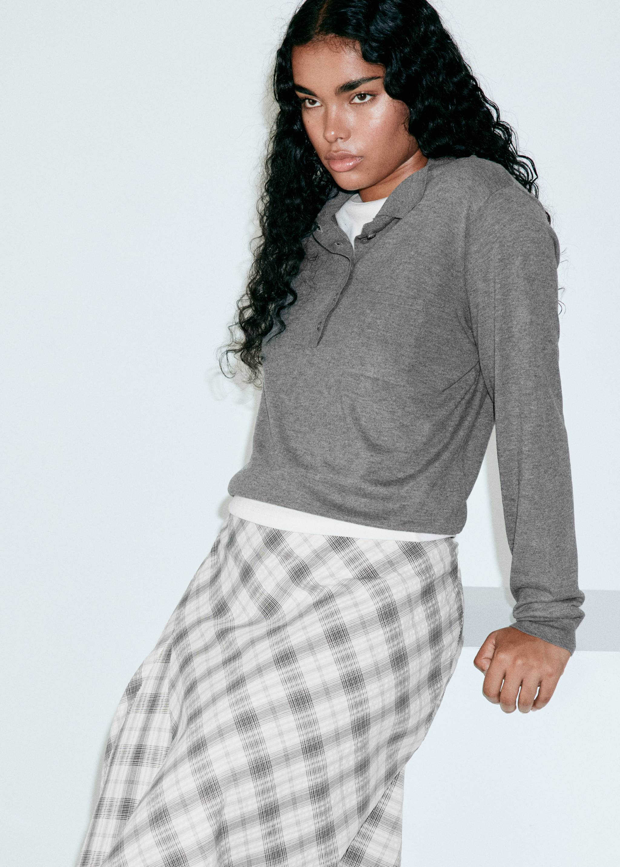 Polo-neck jumper with pocket - Details of the article 6