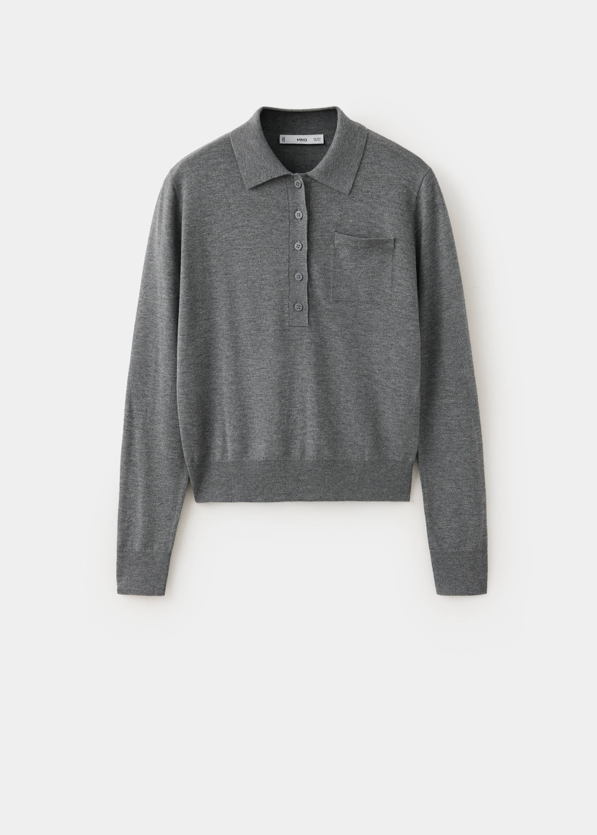Polo-neck jumper with pocket - Article without model