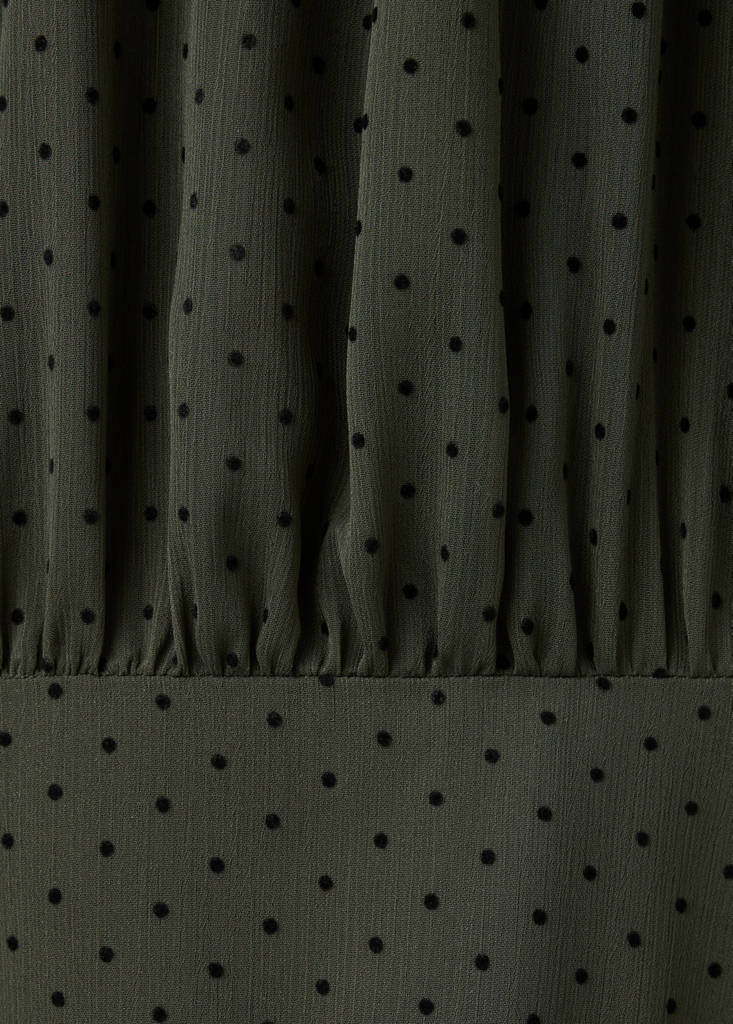 Polka dot dress with ruched panel thumbnail 7
