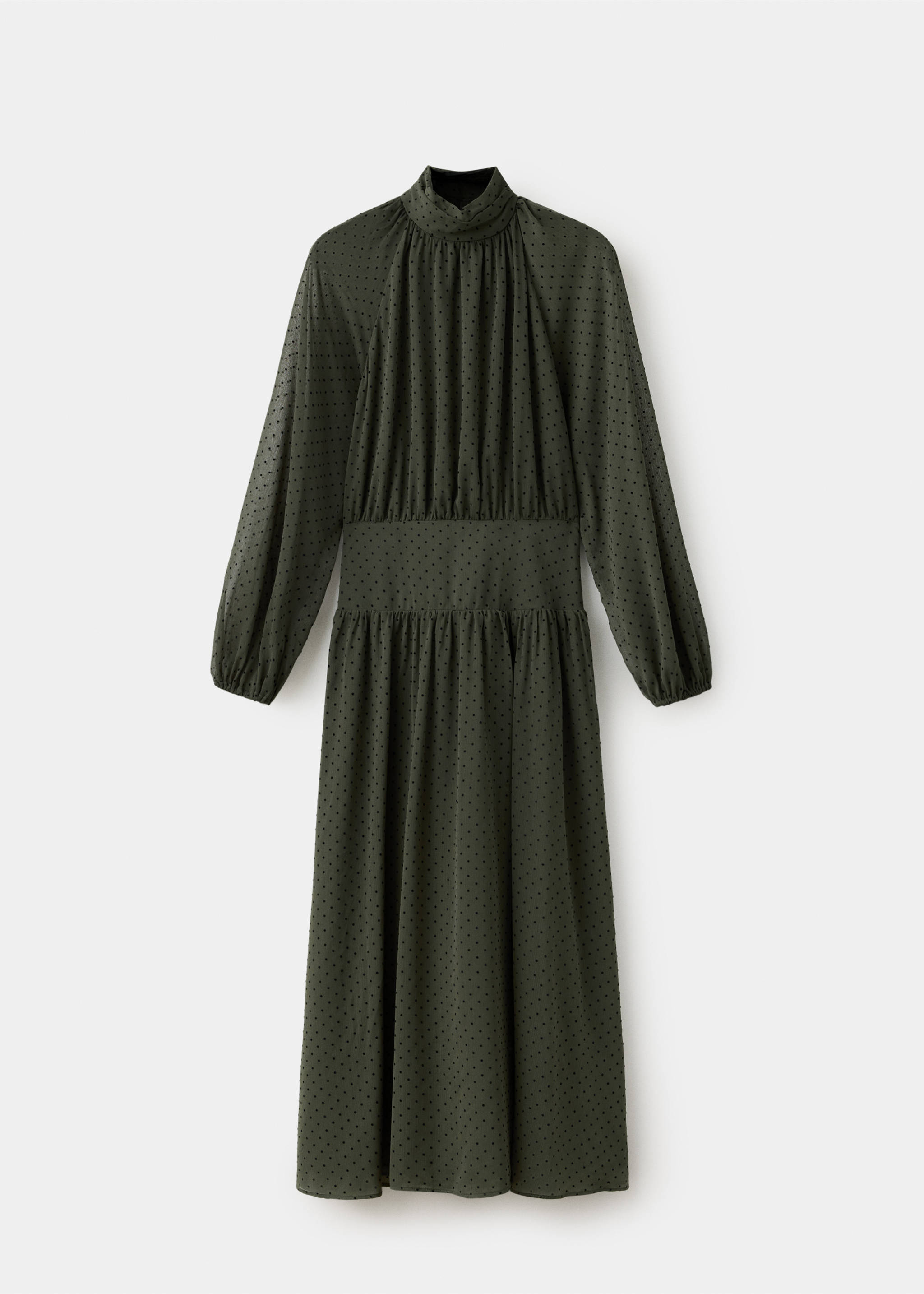 DRESS POLKY - Article sans modèle, Kaki. Ref: 37017796-00.