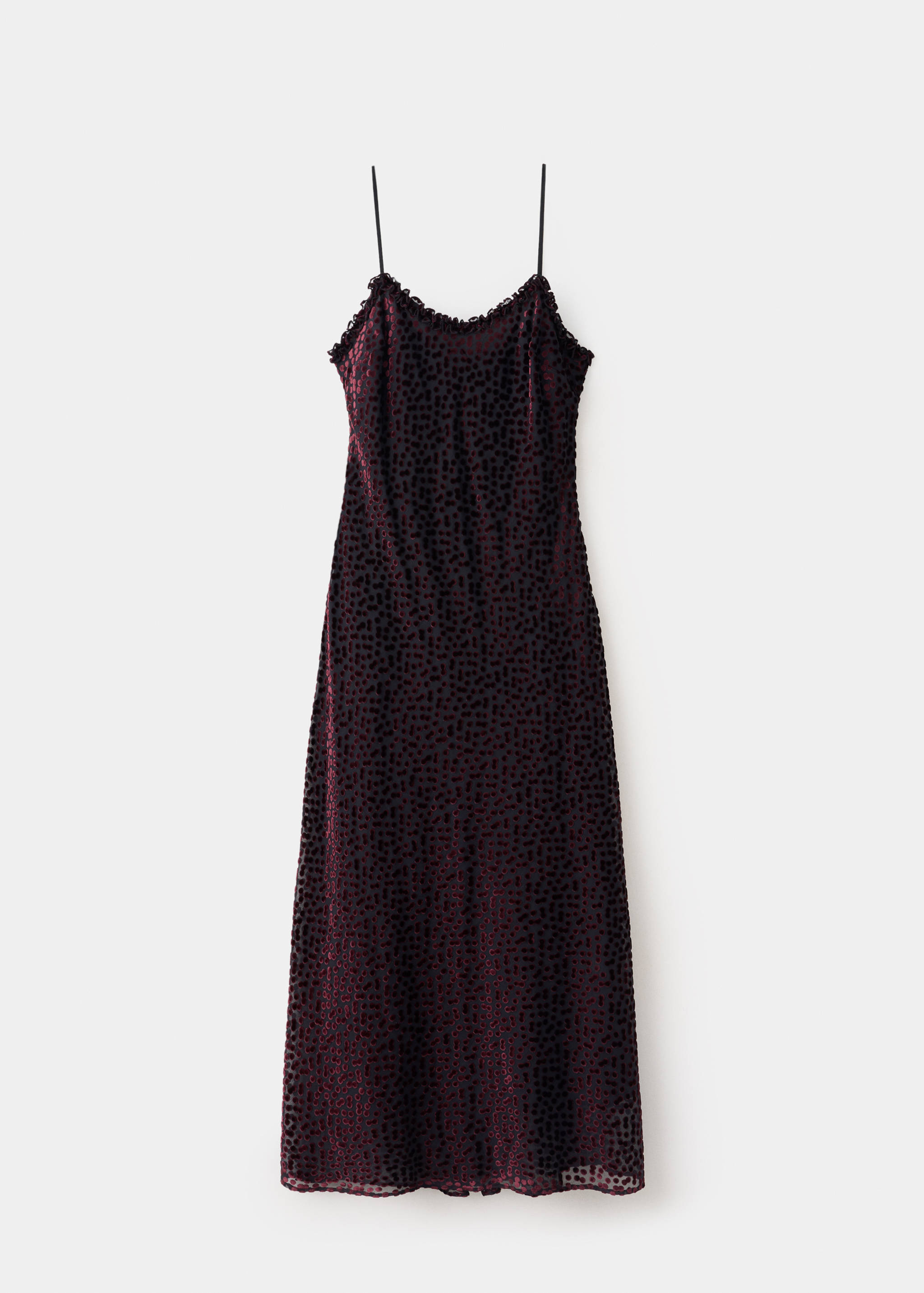 Robe à pois en dévoré - Article sans modèle