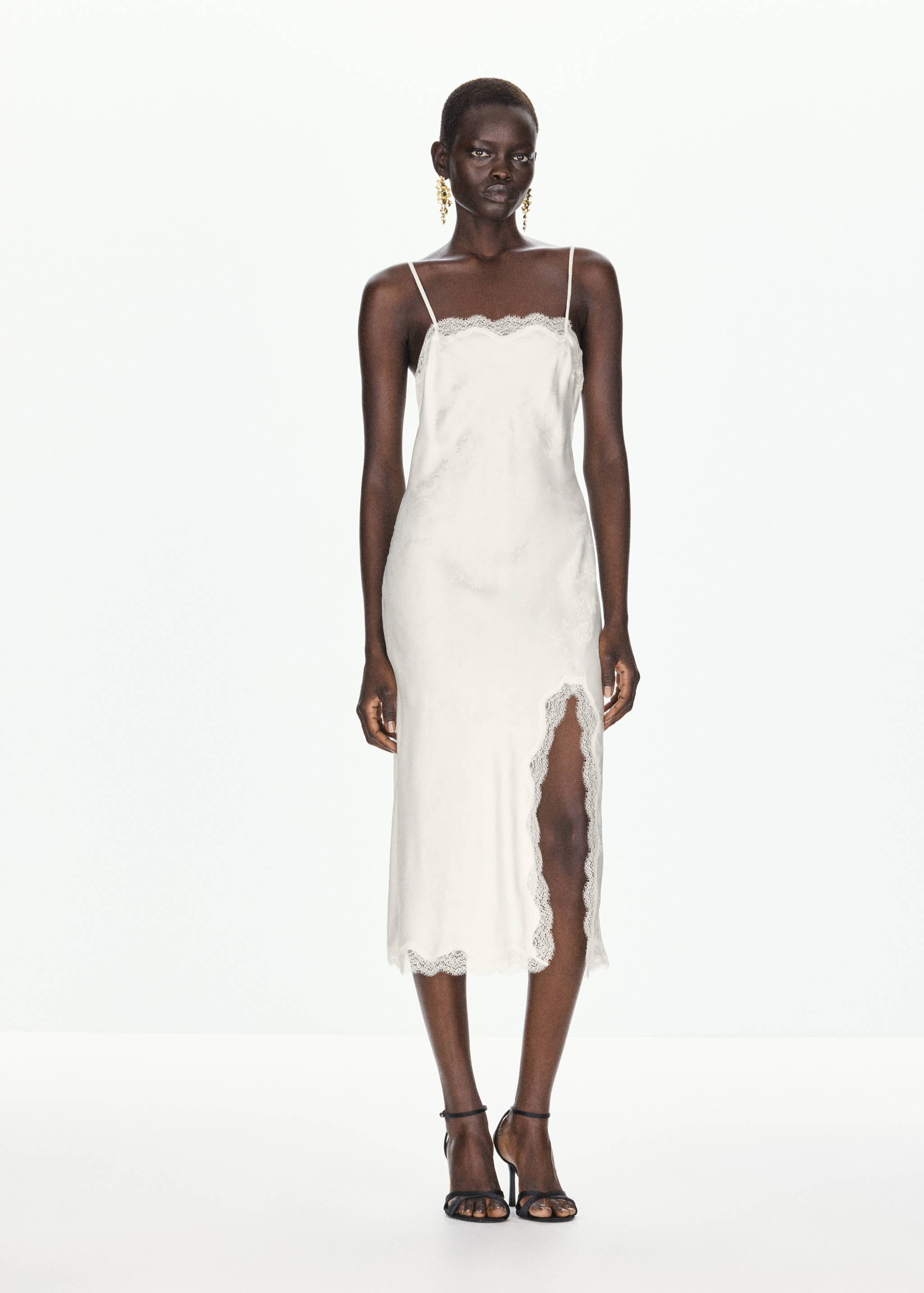 Robe jacquard en dentelle - Plan général