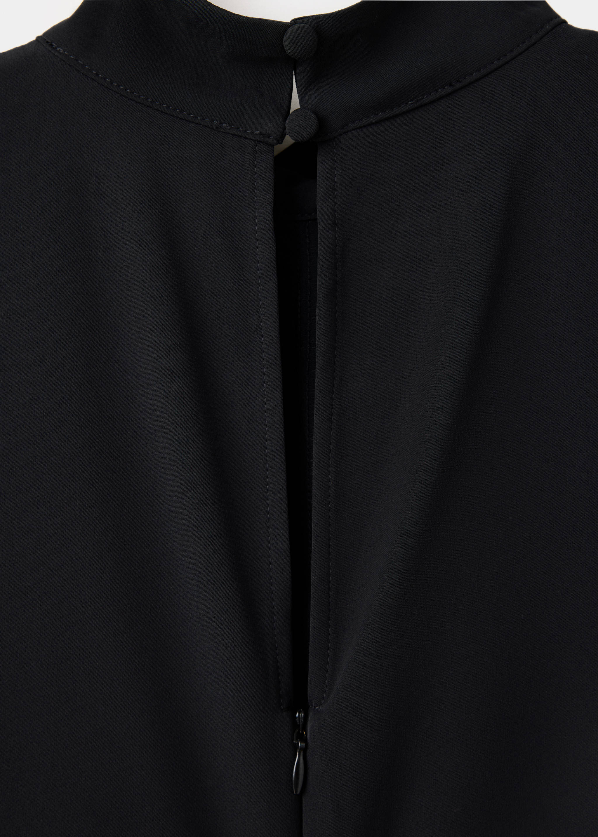 Gathered funnel neck dress - Details of the article 0