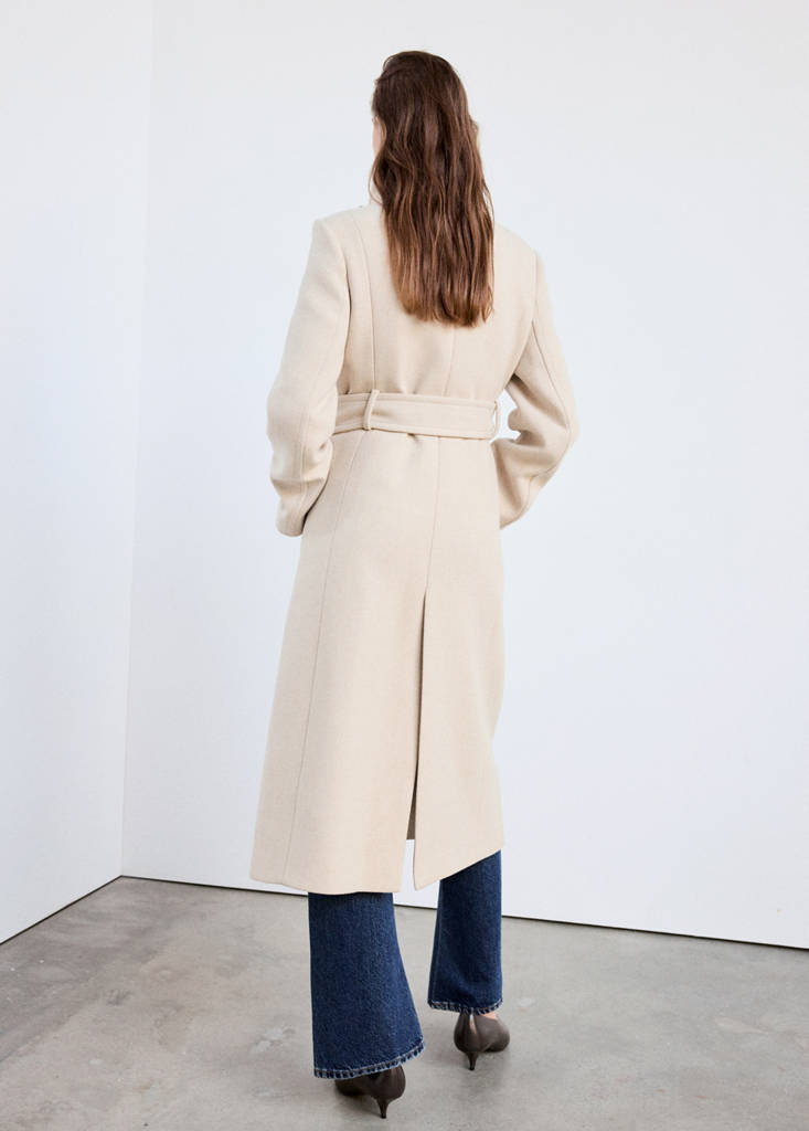 Manteco wool coat with funnel neck - thumbnail 10