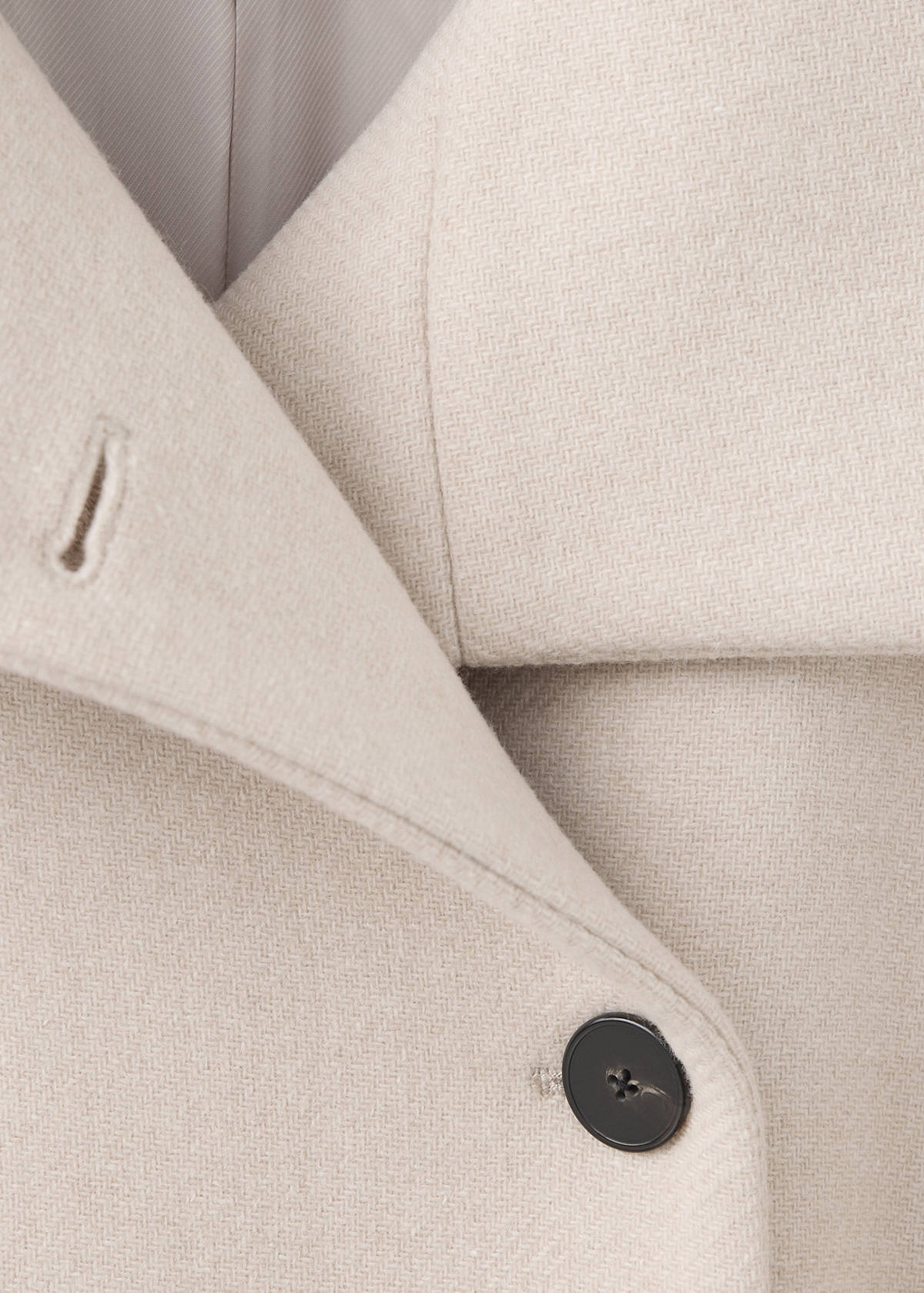 Manteco wool coat with funnel neck — Light/Pastel Grey