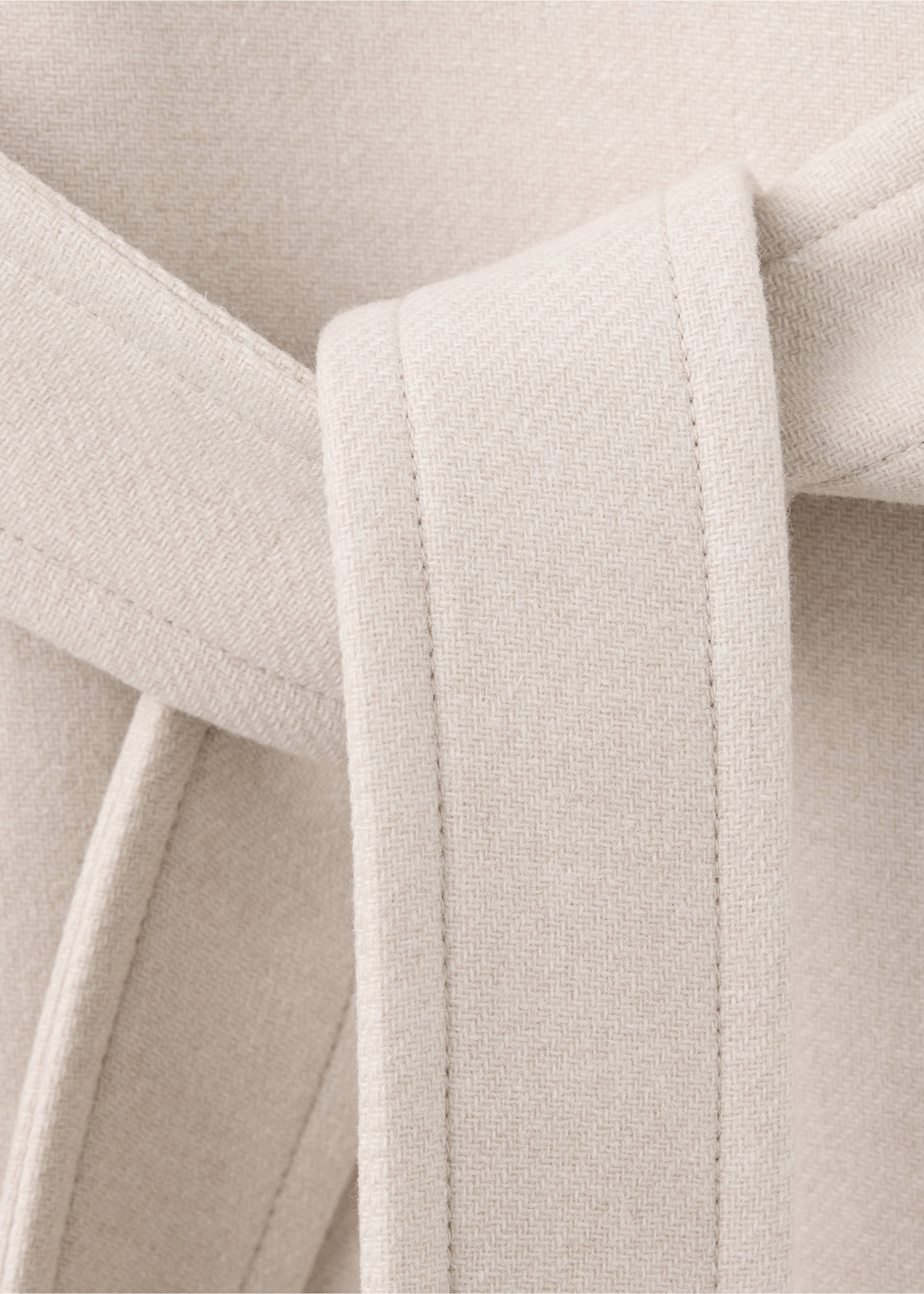 Manteco wool coat with funnel neck - Details of the article 0, Light/Pastel Grey. Ref: 37017808-00.