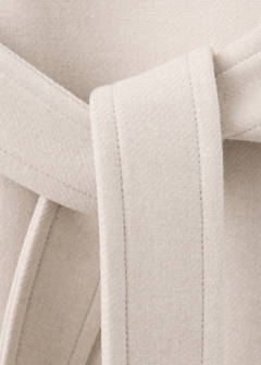 Manteco wool coat with funnel neck — Light/Pastel Grey 11
