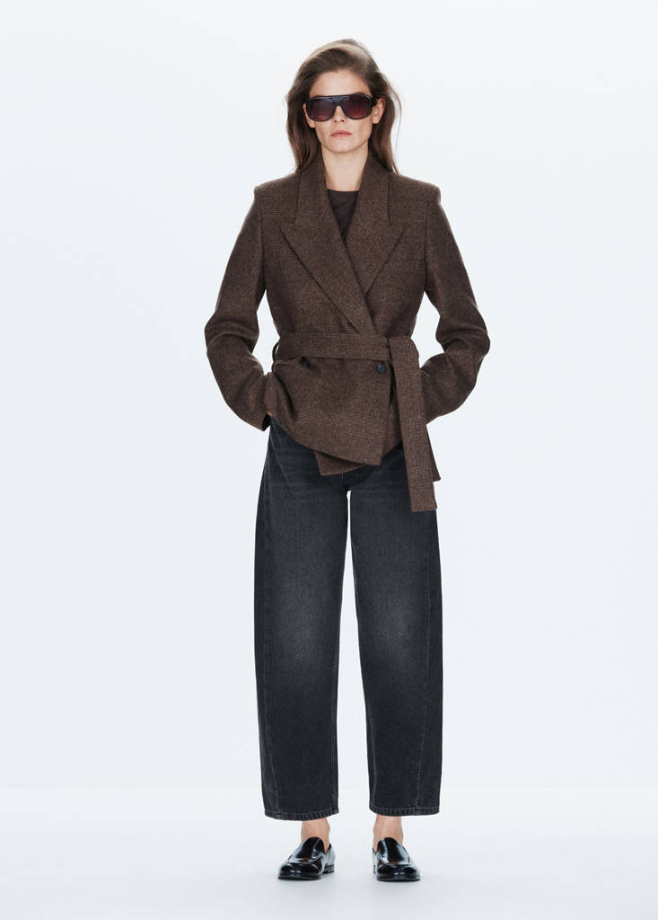 Dżinsy Balloon crop black denim - Kobieta - 42 - MANGO