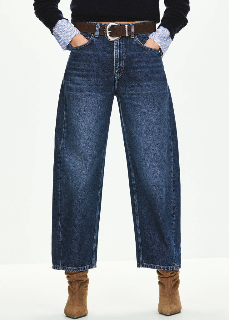Balloon crop jeans by Mango