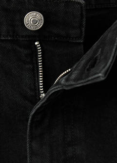 Slim-fit high-waist jeans — Black denim 6
