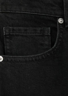 Slim-fit high-waist jeans — Black denim 7