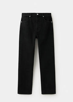 Slim-fit high-waist jeans — Black denim 5