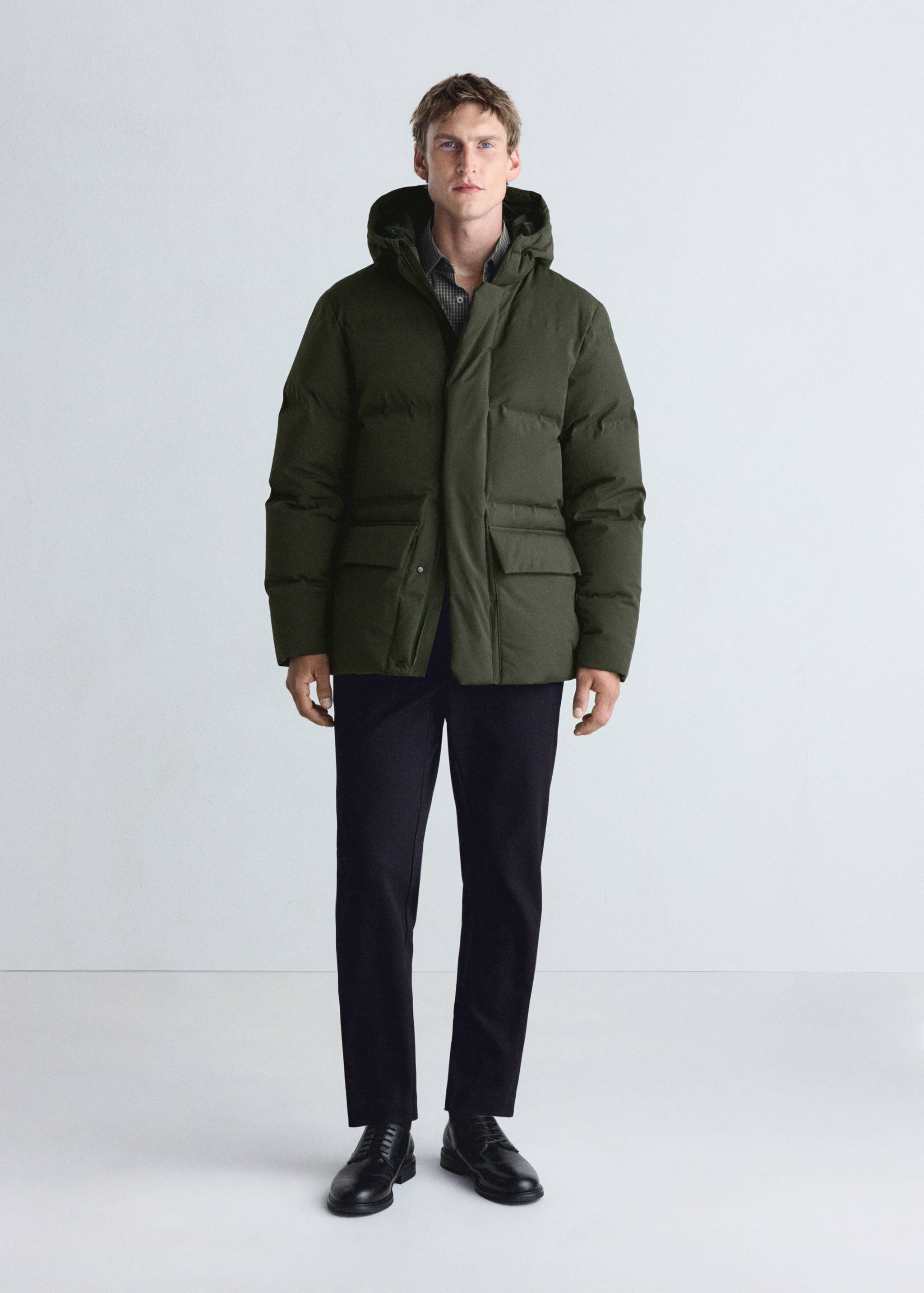 Anorak matelassé rembourré de duvet, imperméable - Plan général