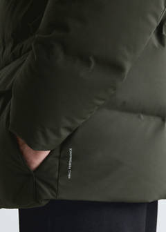 Waterproof quilted down-filled anorak — Dark Green 6