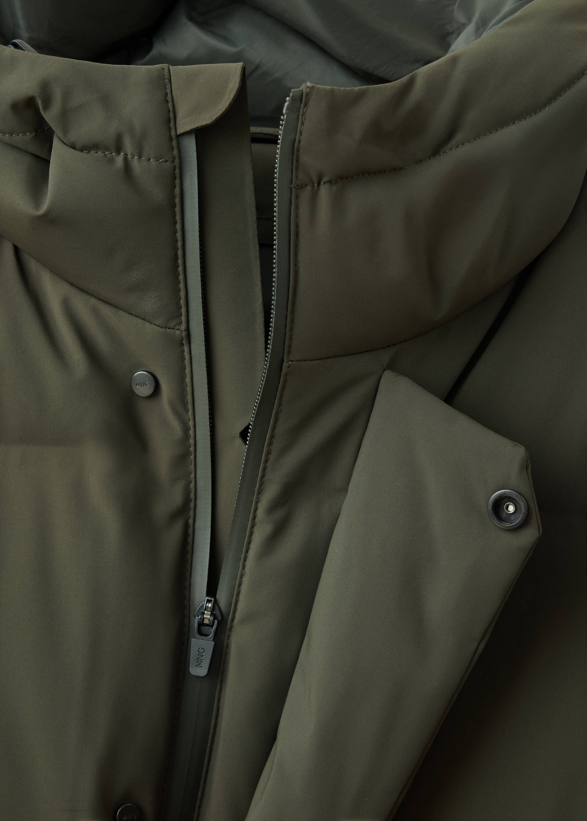 Anorak matelassé rembourré de duvet, imperméable - Détail de l'article 0