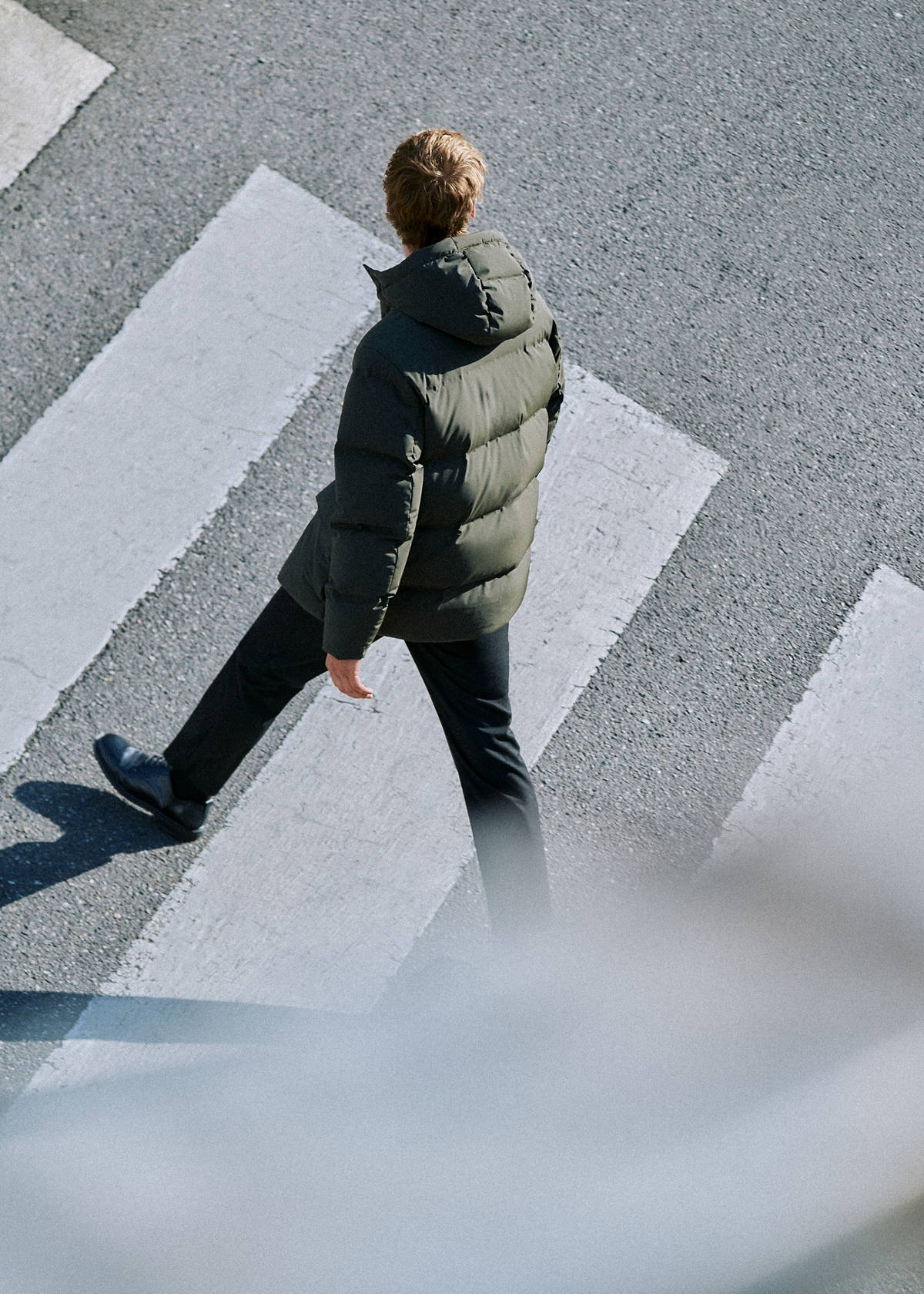 Waterproof quilted down-filled anorak — Dark Green