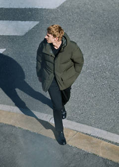 Waterproof quilted down-filled anorak — Dark Green 9