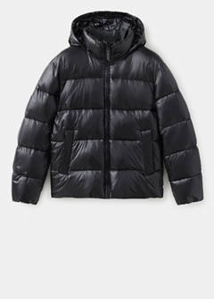 Water-repellent quilted anorak — Black 6