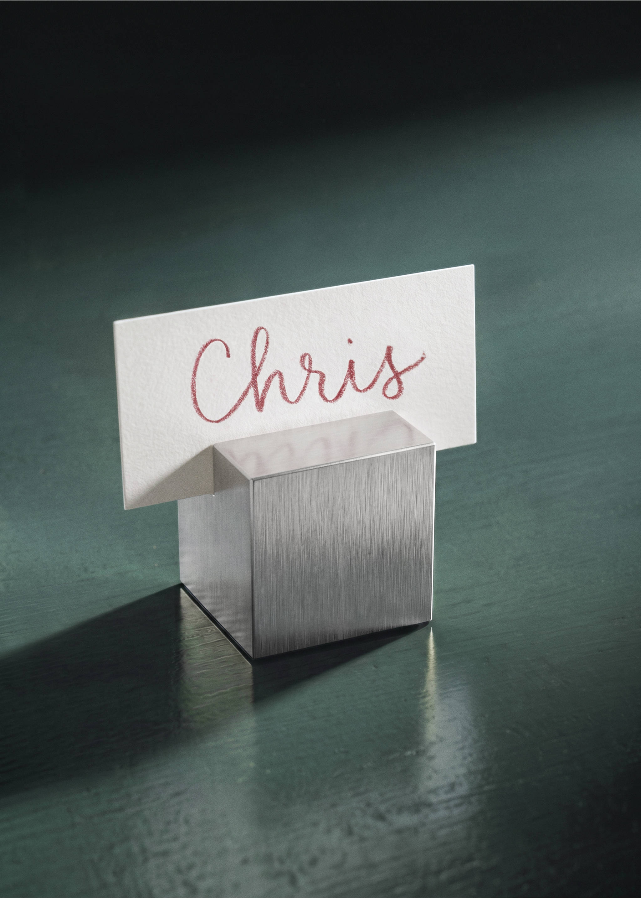Pack of 6 metallic place card holders - General plane, Silver. Ref: 37017893-00.