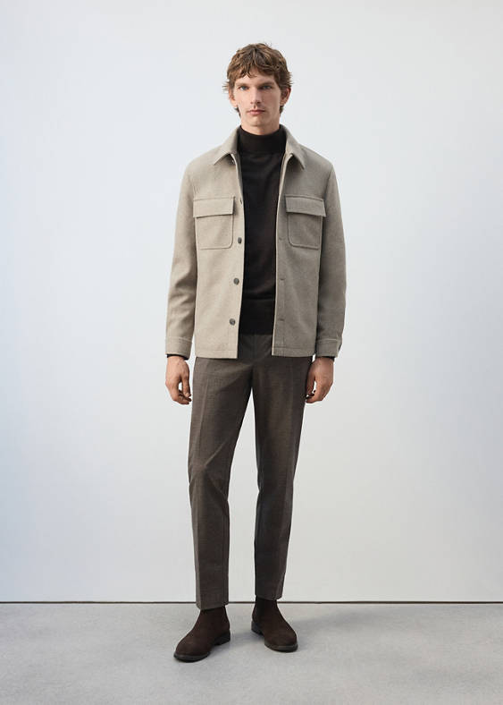 Spodnie slim fit w kratę