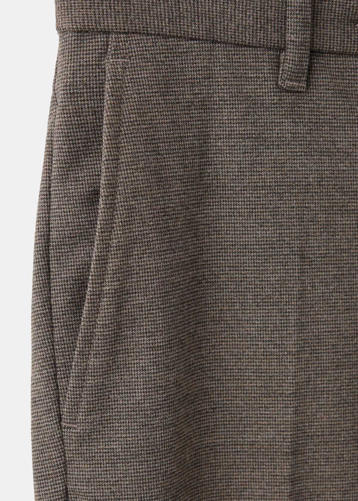 Slim-fit check-print trousers — Tobacco Brown