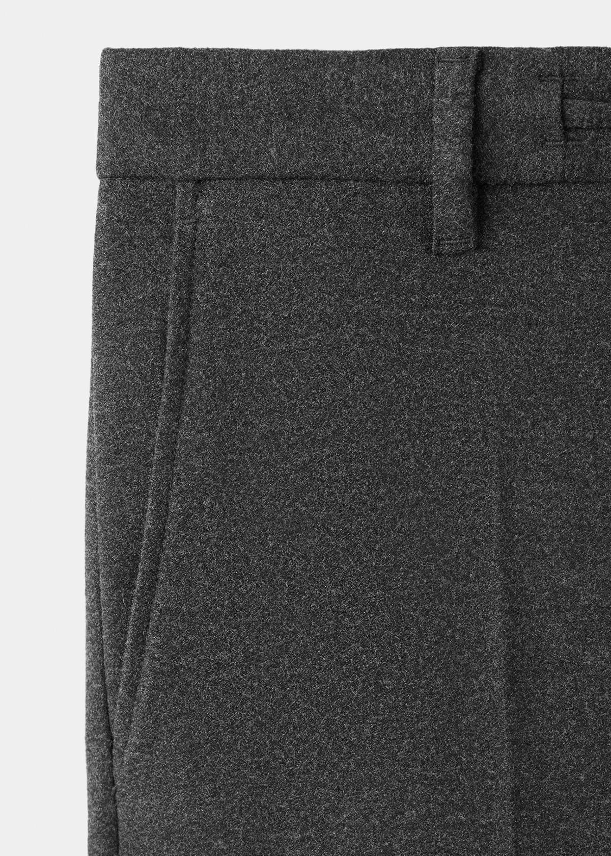 Slim-fit check-print trousers — Dark Heather Grey