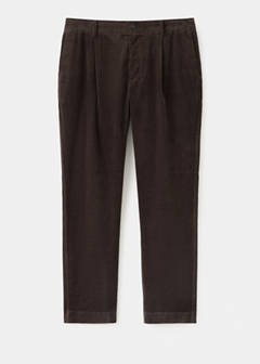 Corduroy regular-fit trousers — Chocolate 7