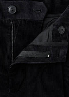 Corduroy regular-fit trousers — Black 8