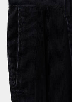 Corduroy regular-fit trousers — Black 9