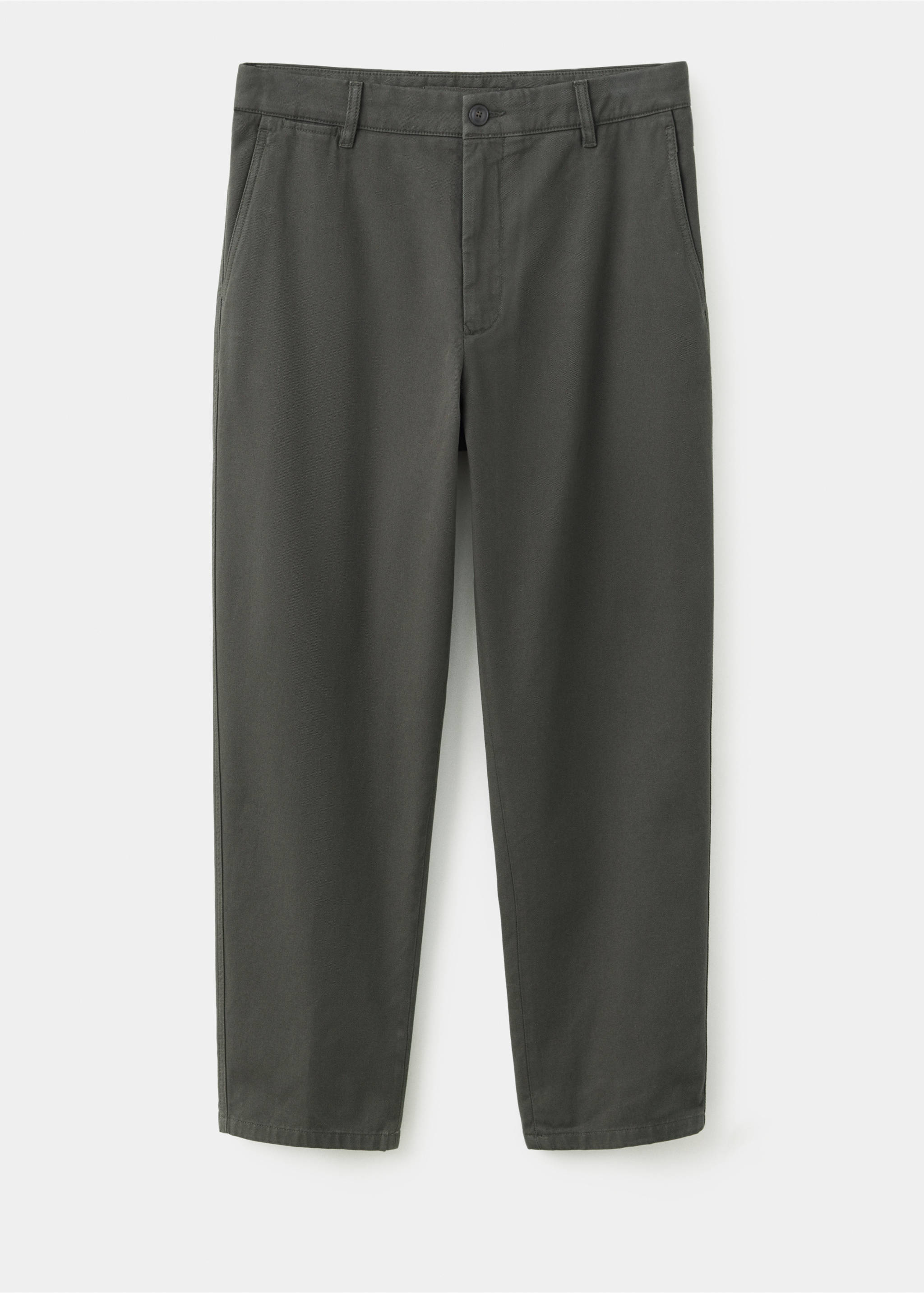 Relaxed fit trousers 100% cotton - Article without model, Coffee. Ref: 37017905-00.