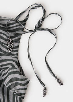 Top animal print beads — Black 7