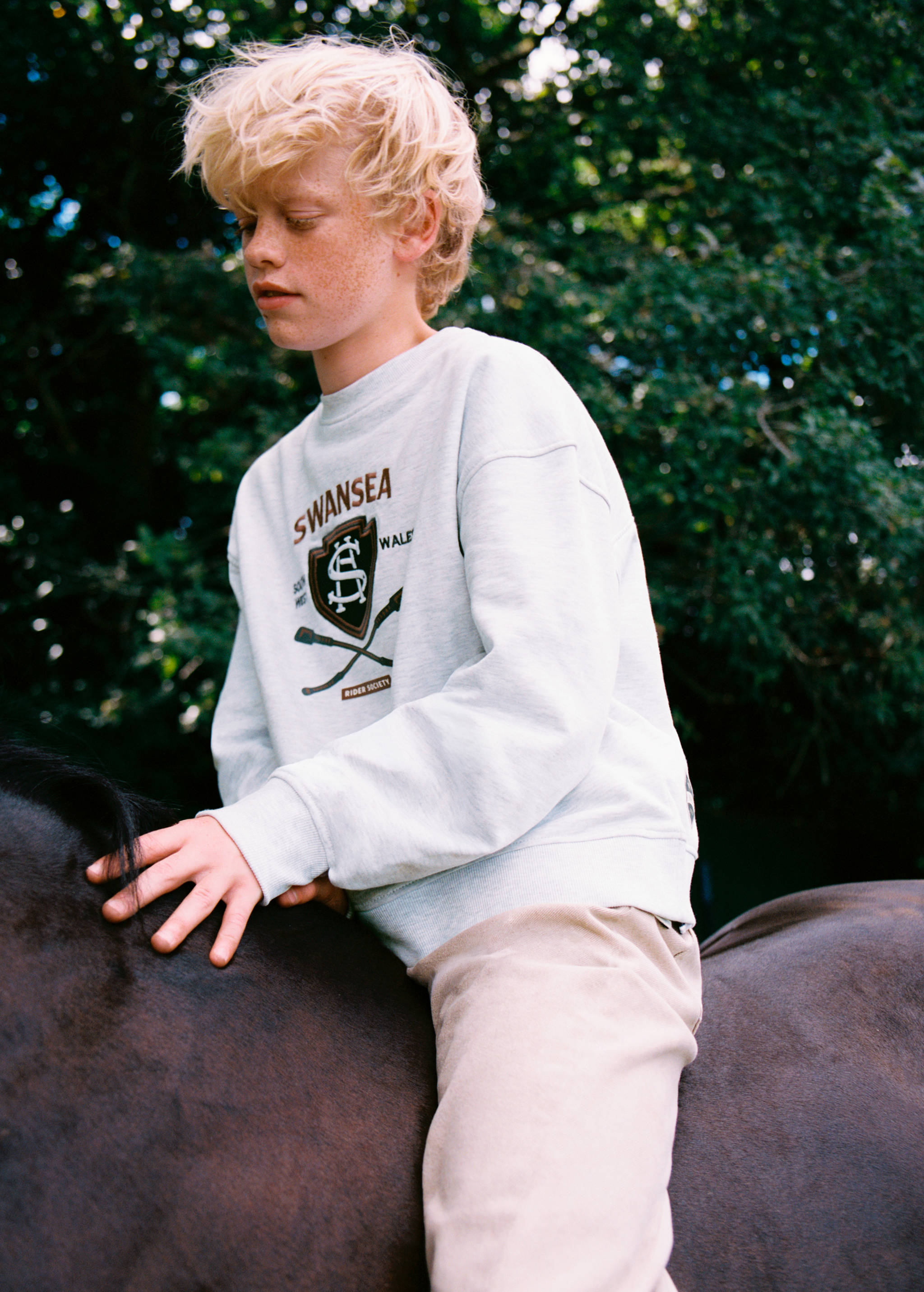 Printed cotton sweatshirt - Details of the article 5