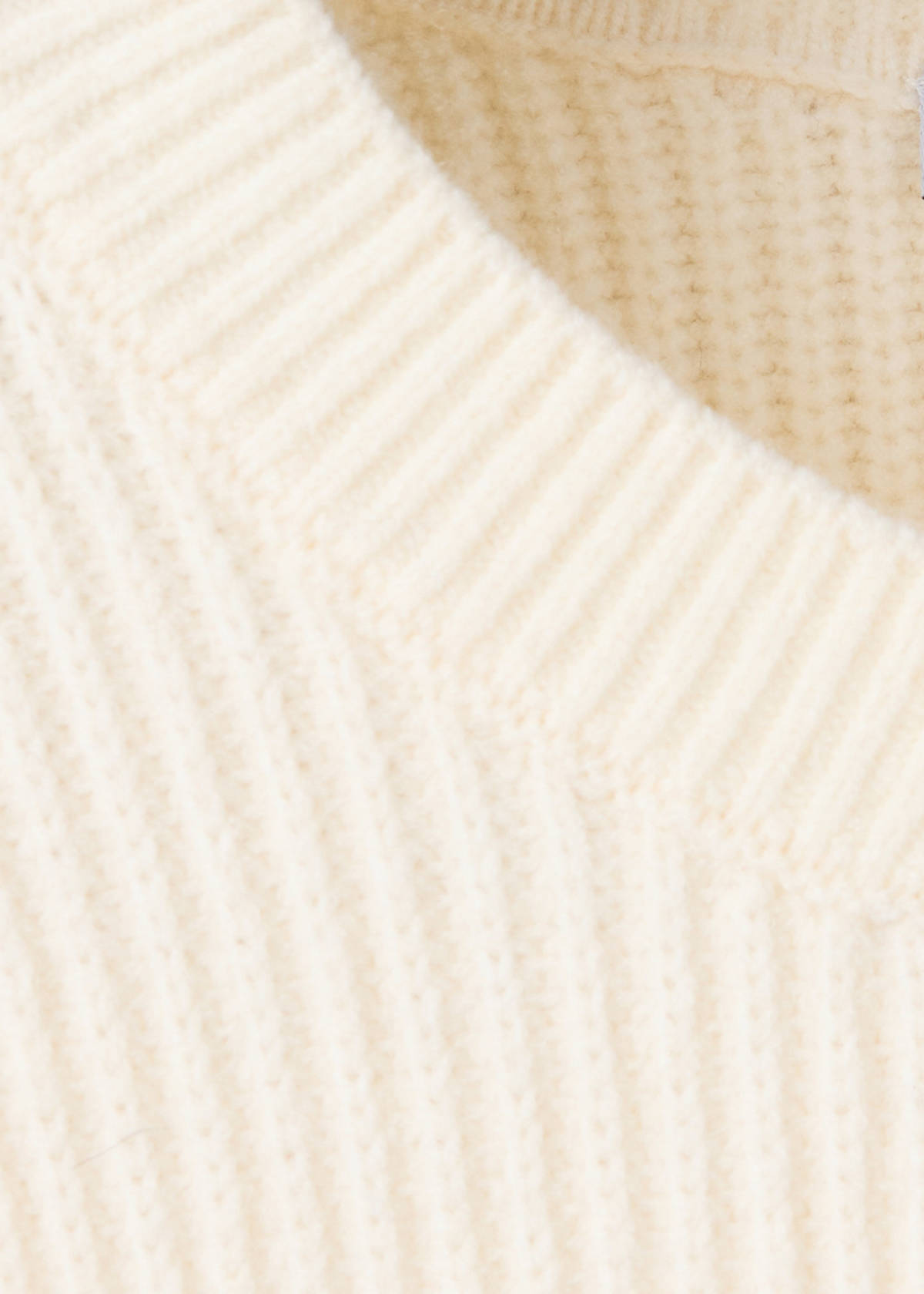 Knitted ribbed sweater — Off White