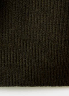 Knitted ribbed sweater — Khaki 8