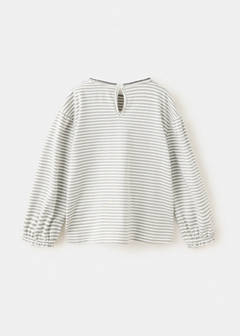 Striped t-shirt with embroidered detail — Off White 3