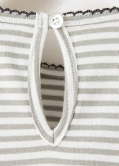 Striped t-shirt with embroidered detail — Off White 2