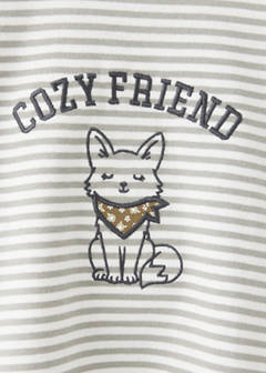 Striped t-shirt with embroidered detail — Off White 4