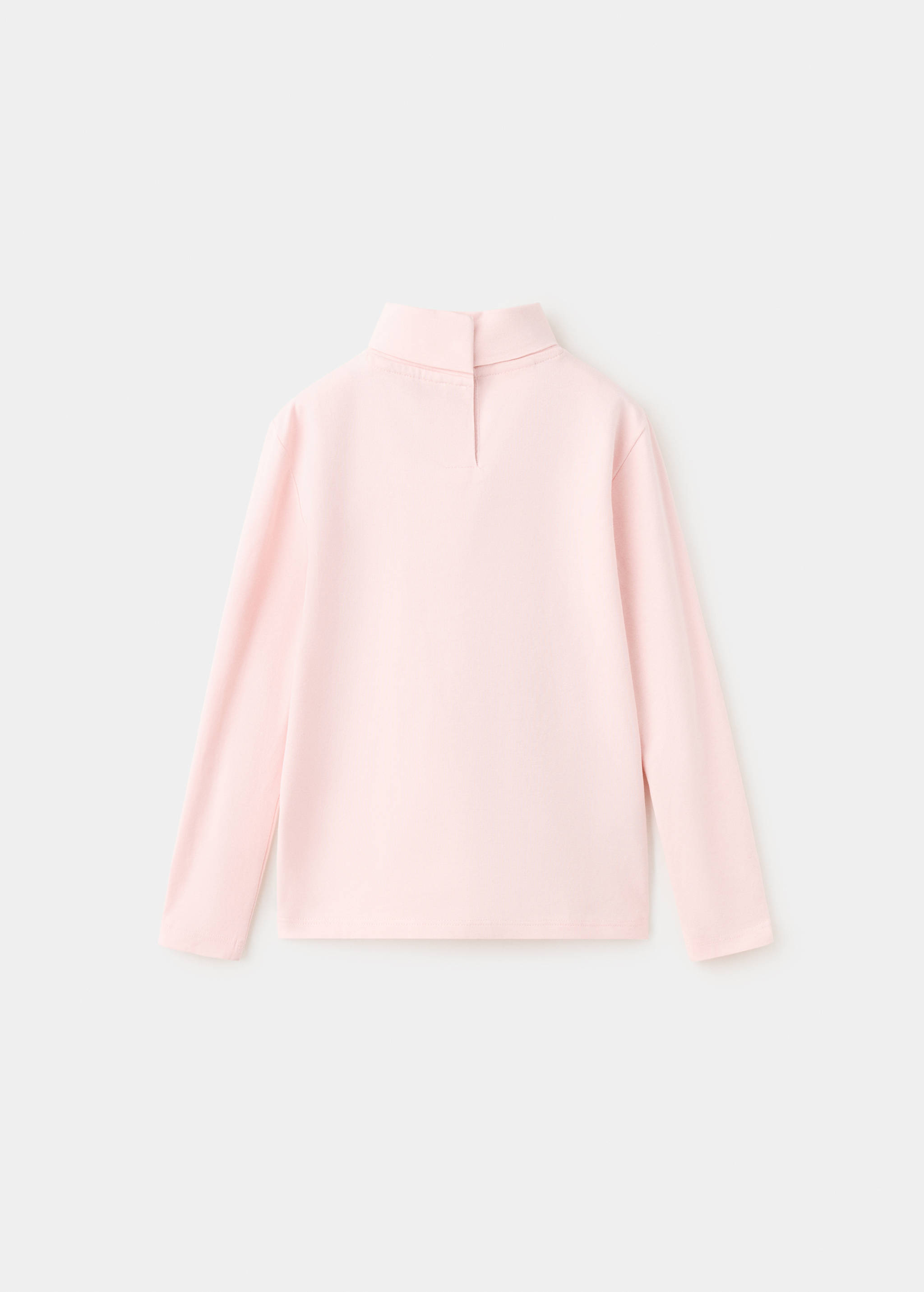 Cotton T-shirt turtleneck - Reverse of the article
