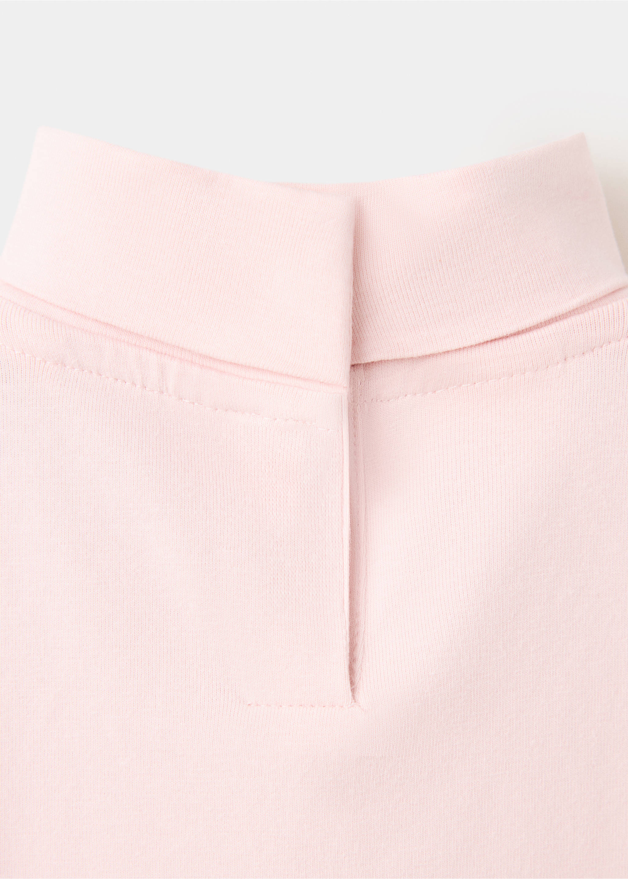 Cotton T-shirt turtleneck - Details of the article 0, Pink. Ref: 37017924-00.