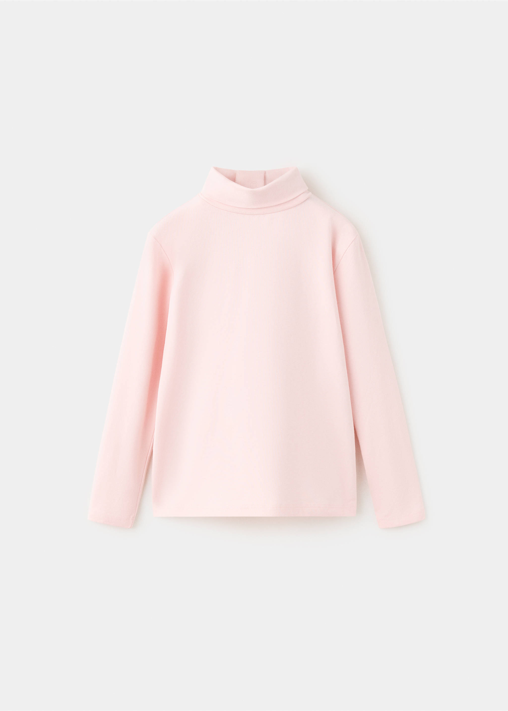 Cotton T-shirt turtleneck - Article without model, Pink. Ref: 37017924-00.