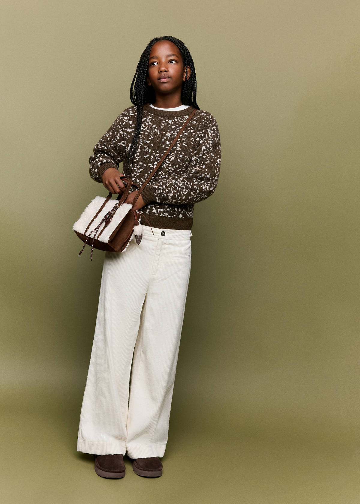 Animal print sweater — Medium Brown