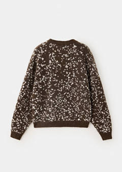 Animal print sweater — Medium Brown 6