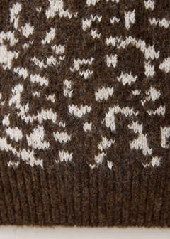 Animal print sweater — Medium Brown 7