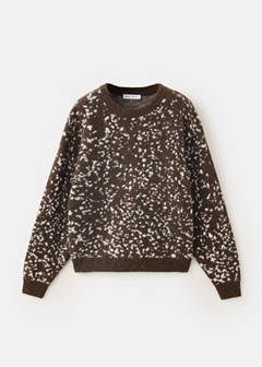 Animal print sweater — Medium Brown 3