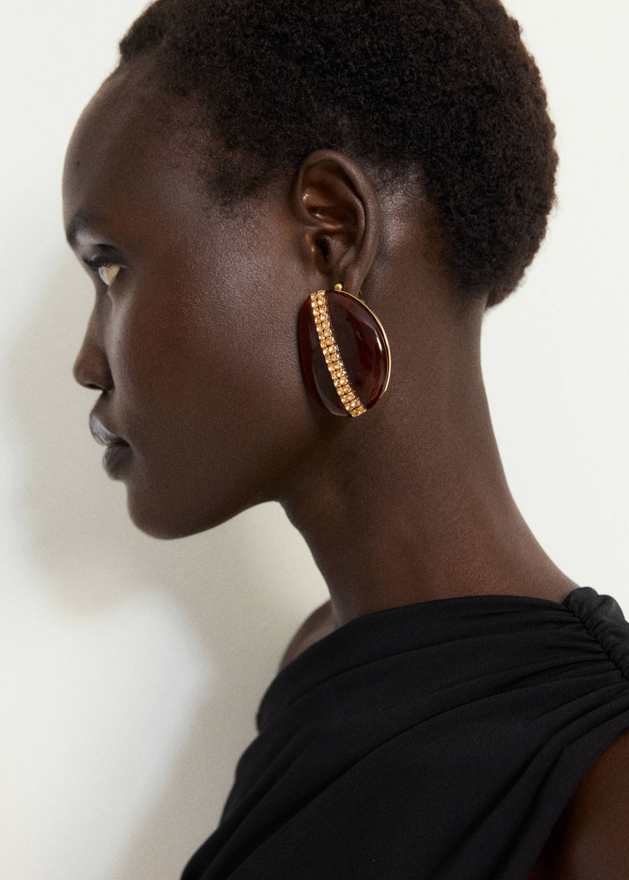 Asymmetric draped gown - Details of the article 1