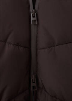 Hood puffer coat — Chocolate 9