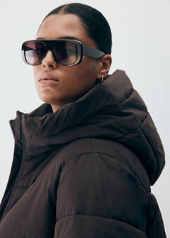 Hood puffer coat — Chocolate 6