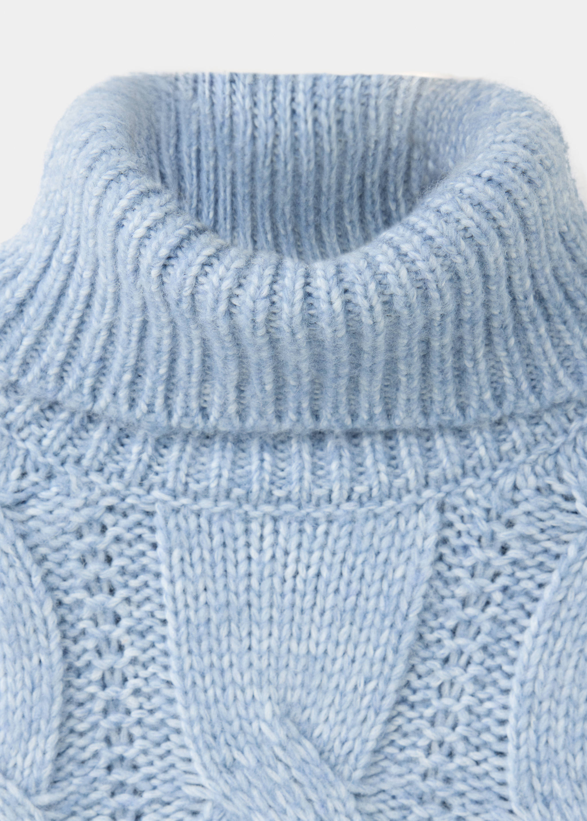 Pull-over maille torsadée col montant - Détail de l'article 8