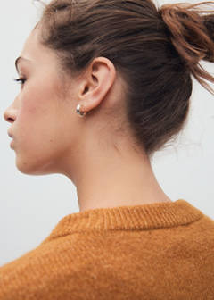 Straight round-neck sweater — Ochre 4