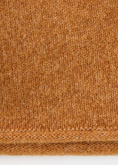 Straight round-neck sweater — Ochre 8